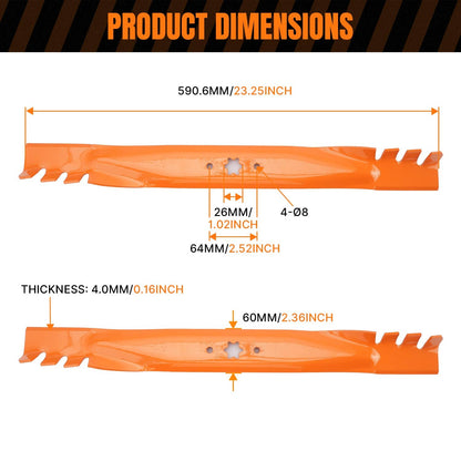 Bethesda Industrial 6 Point Star 46 inch Mower Blades for Cub Cadet XT1-46 XT1 XT2 LT46 LX46 LTX1046