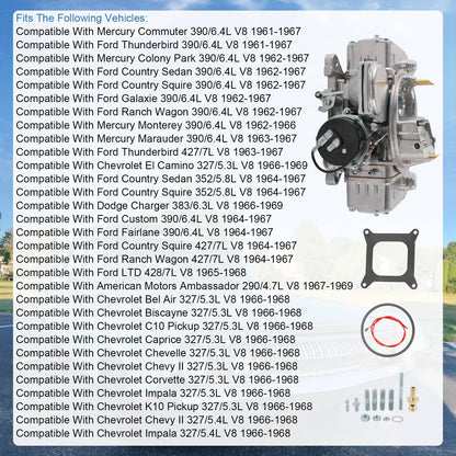 Bethesda Industrial 4 Barrel 600 CFM Street Warrior Electric Choke FITS FR-80457SA Polished