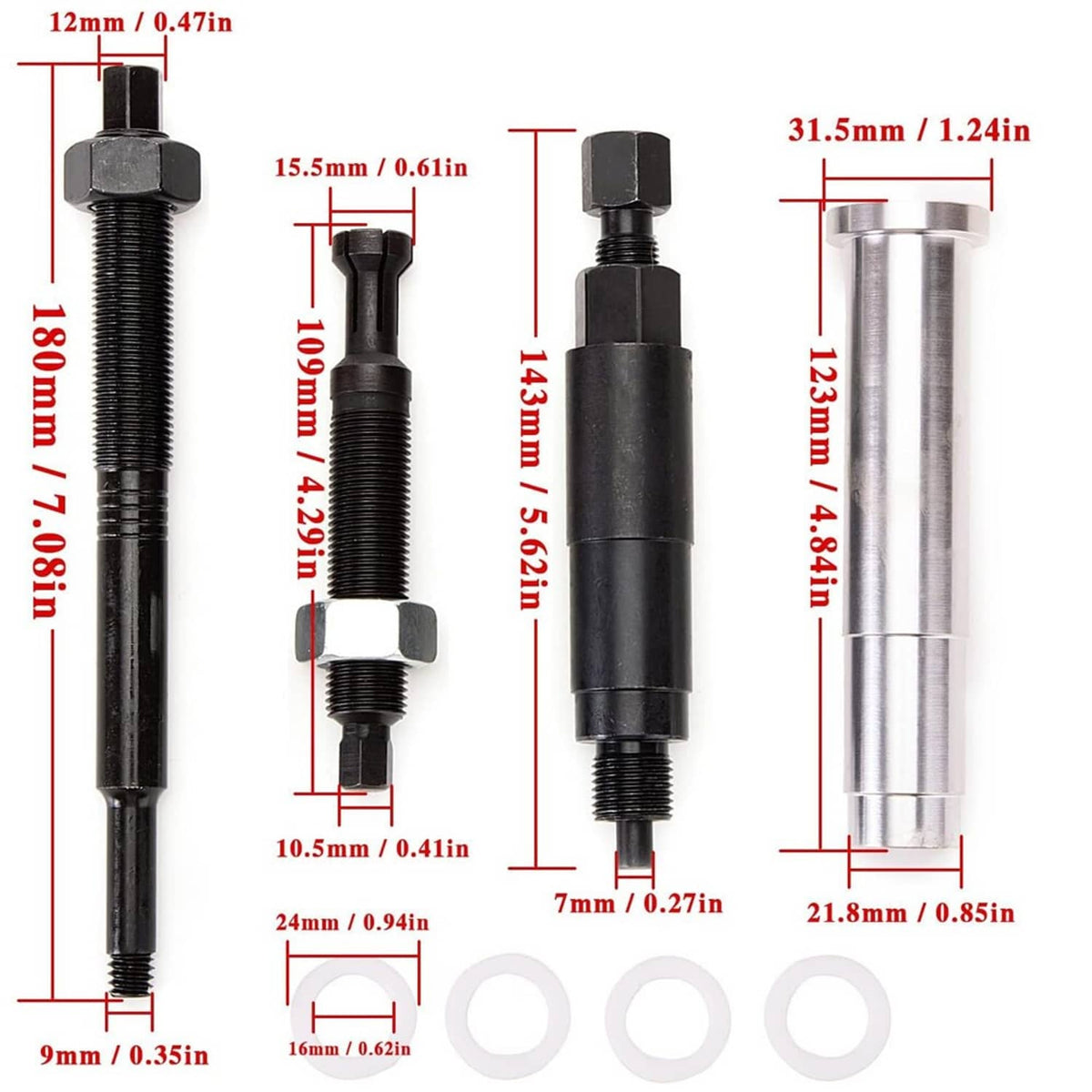 Bethesda Industrial Black 65700 Broken Spark Plug Remover Tool for Ford Triton 3 Valve Engines 5.4L