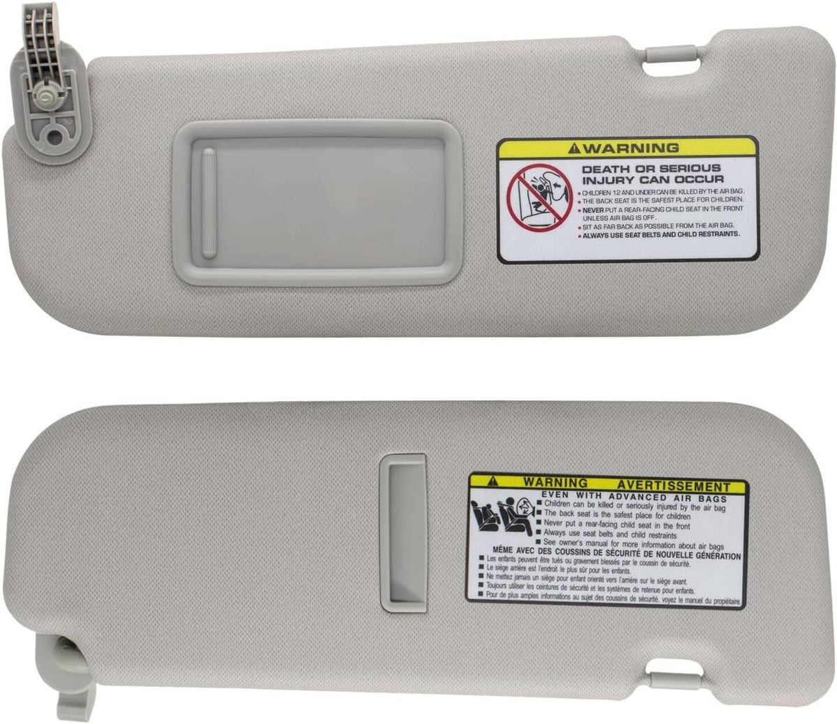 Bethesda Industrial Grey Sun Visor Makeup Mirror Left-Driver Side For 2011-2016 Hyundai Elantra MD