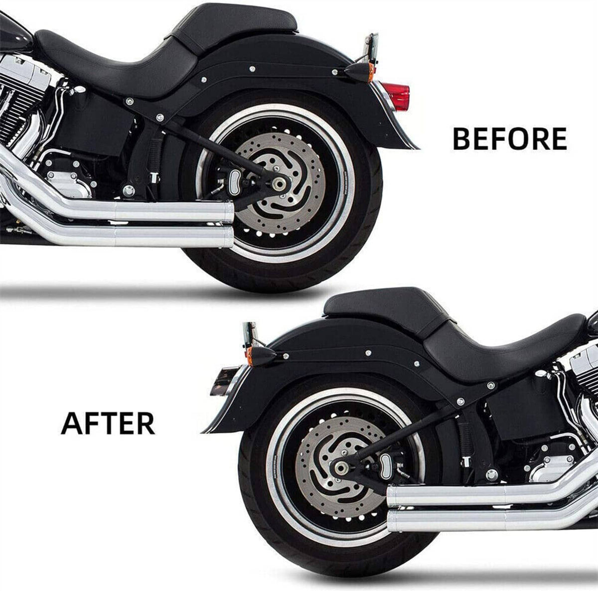 Bethesda Industrial LED Tail Light Brake For Harley Touring Road King Dyna Glide Softail Sporster