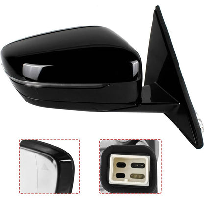 Bethesda Industrial Fits BMW 320i 330i 330e 2019-2023 Passenger Right Mirror With Blind Spot Black