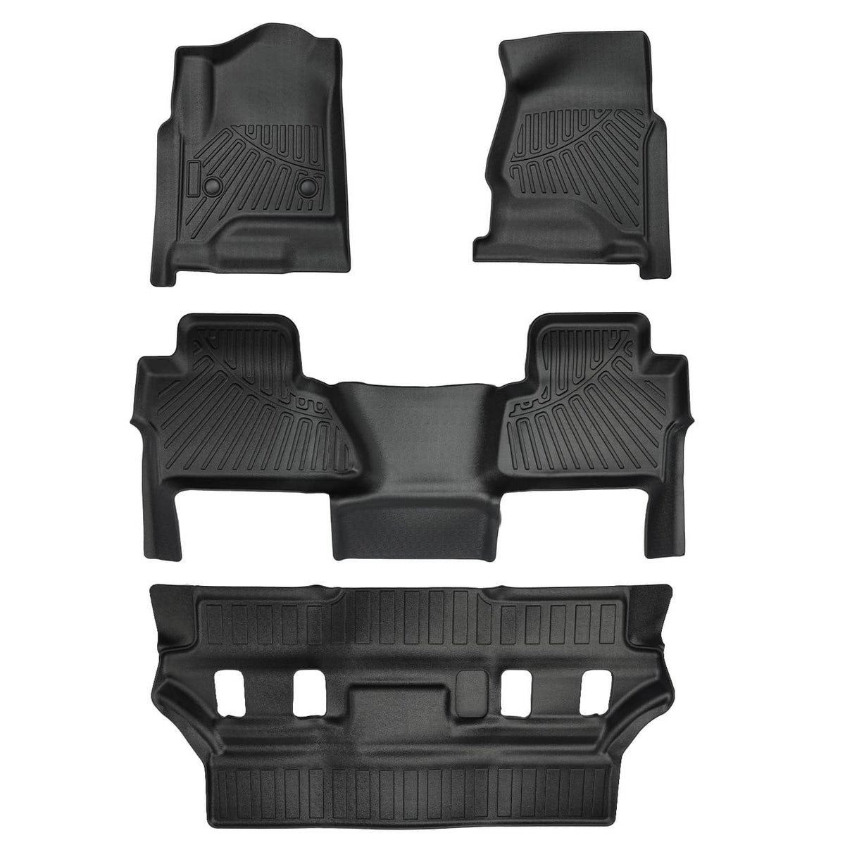 Bethesda Industrial Floor Mats for Chevy Tahoe & GMC Yukon (Not XL) 2015 2016 2017 2018 2019 2020