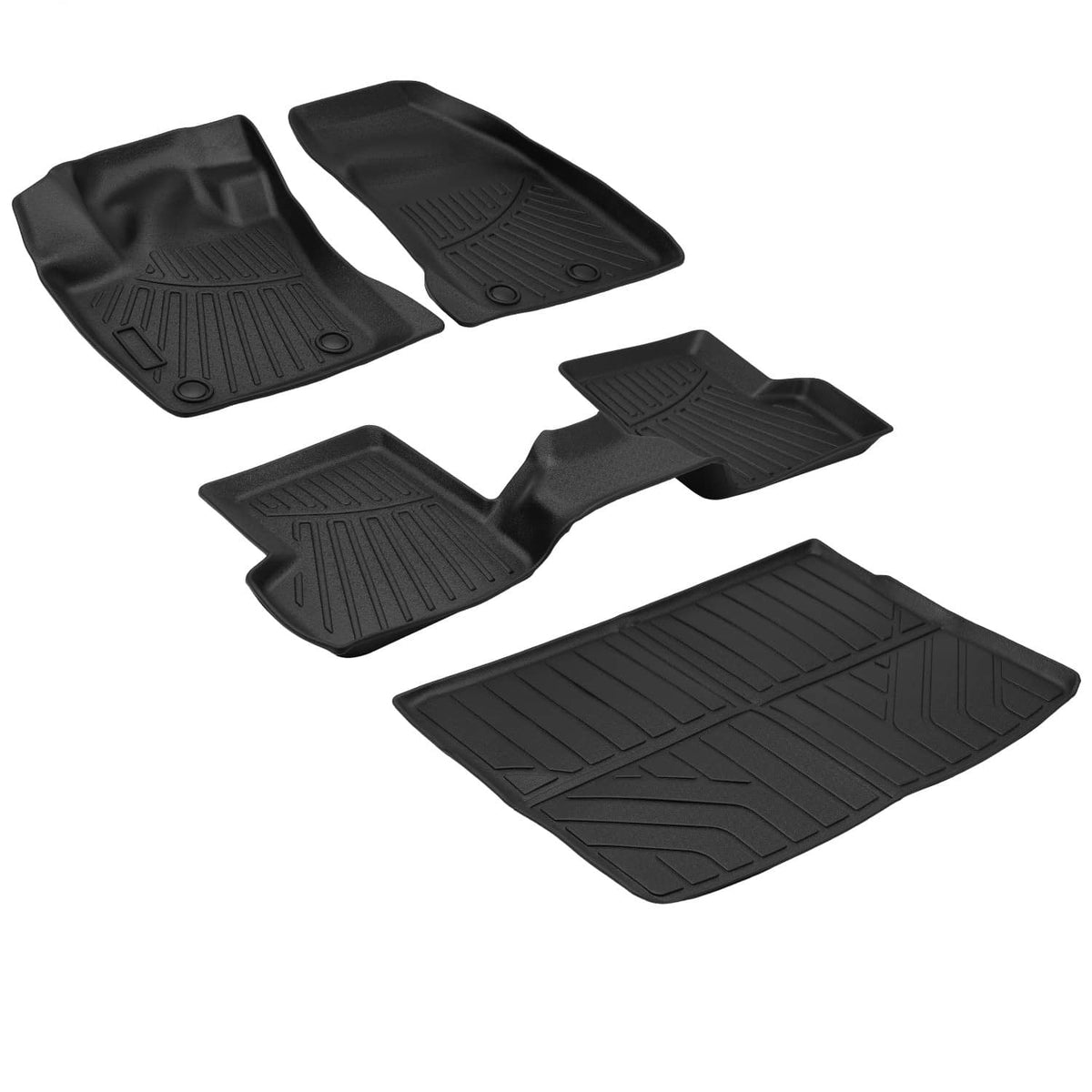 Bethesda Industrial For 2015-2023 Jeep Renegade TPE Floor Mats with Trunk Cargo Liners 3D Model 4Pcs