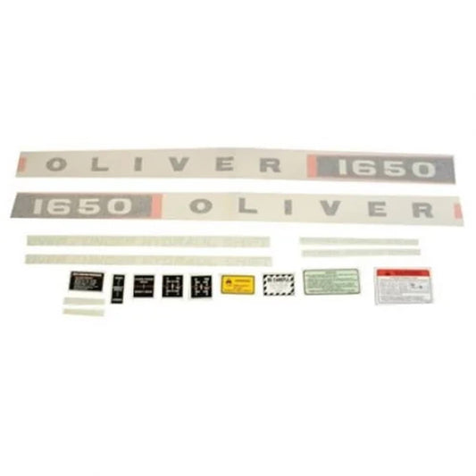 Bethesda Industrial 1650 Decal Set Diesel Vinyl fits Oliver 1650