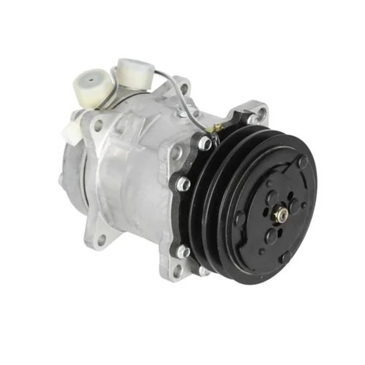 Bethesda Industrial Air Conditioning Compressor - 12V Square Connector Sanden Style SD5H11