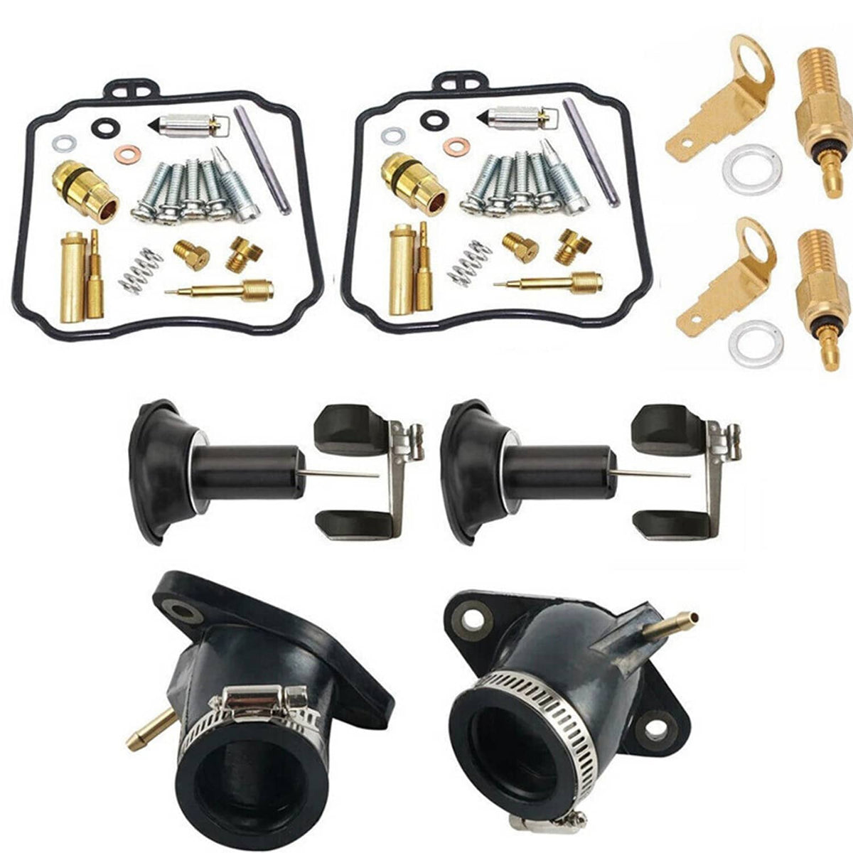 Bethesda Industrial 2Pcs Carburetor Rebuild Kit Carb Repair for Yamaha V Star 650 XVS650 1998-2016