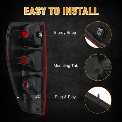 Bethesda Industrial Pair Tail Lights Lamps Left + Right For 2004-12 Chevy Colorado GMC Canyon Pickup