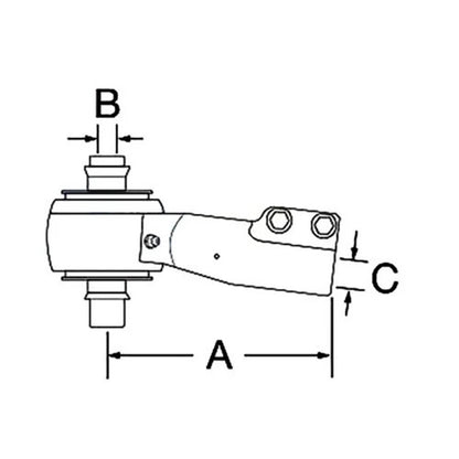 Bethesda Industrial Tie Rod End - Outer fits John Deere 8120 8220 8245R 8270R 8295R 8430 RE583653