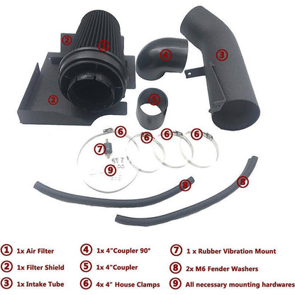Bethesda Industrial New Cold Air Intake System Heat Shield For 2009-2013 Chevy GMC V8 4.8L 5.3L 6.0L