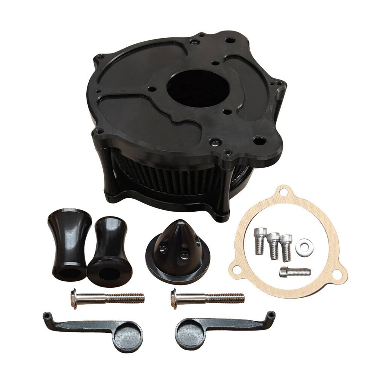 Bethesda Industrial Black Air Cleaner Intake Filter For Harley Touring Road King Street Glide 08-16