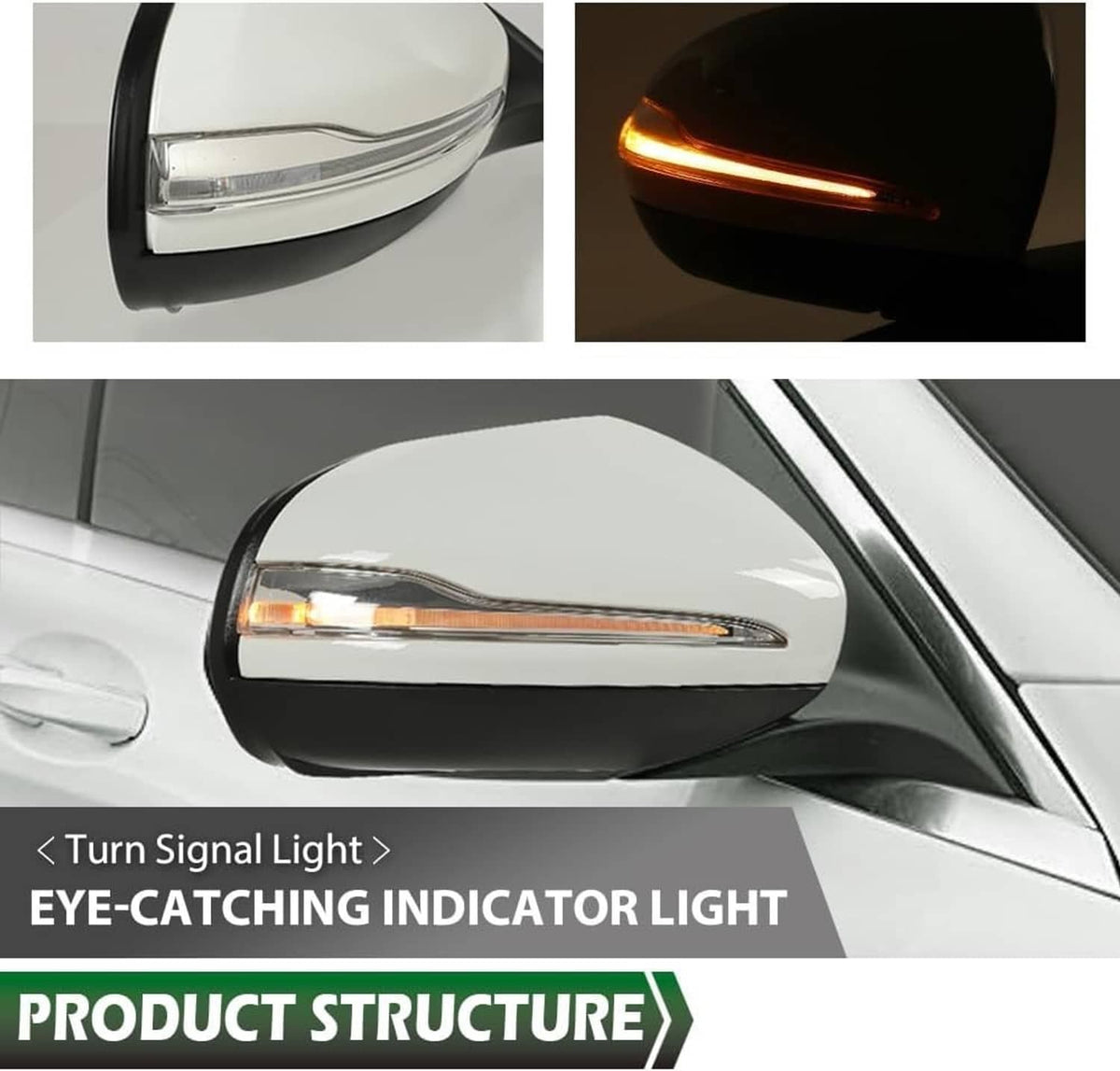 Bethesda Industrial Right Side Mirror Heated Blind Spot Fits For 2016-2021 GLC Class GLC300 Mercedes