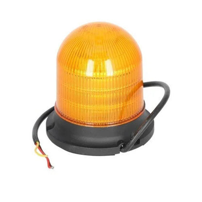 Bethesda Industrial LED Beacon Light - 6 Function Fixed Flat Mount Dome Top