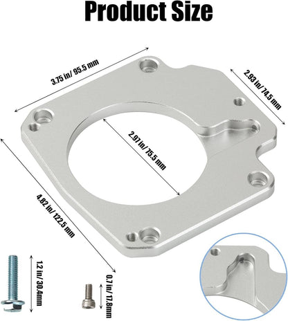 Bethesda Industrial Billet Throttle Body Adapter 4 Bolt Intake to 3 Bolt For LS2 LH6 L92 L76 LY2 LY5
