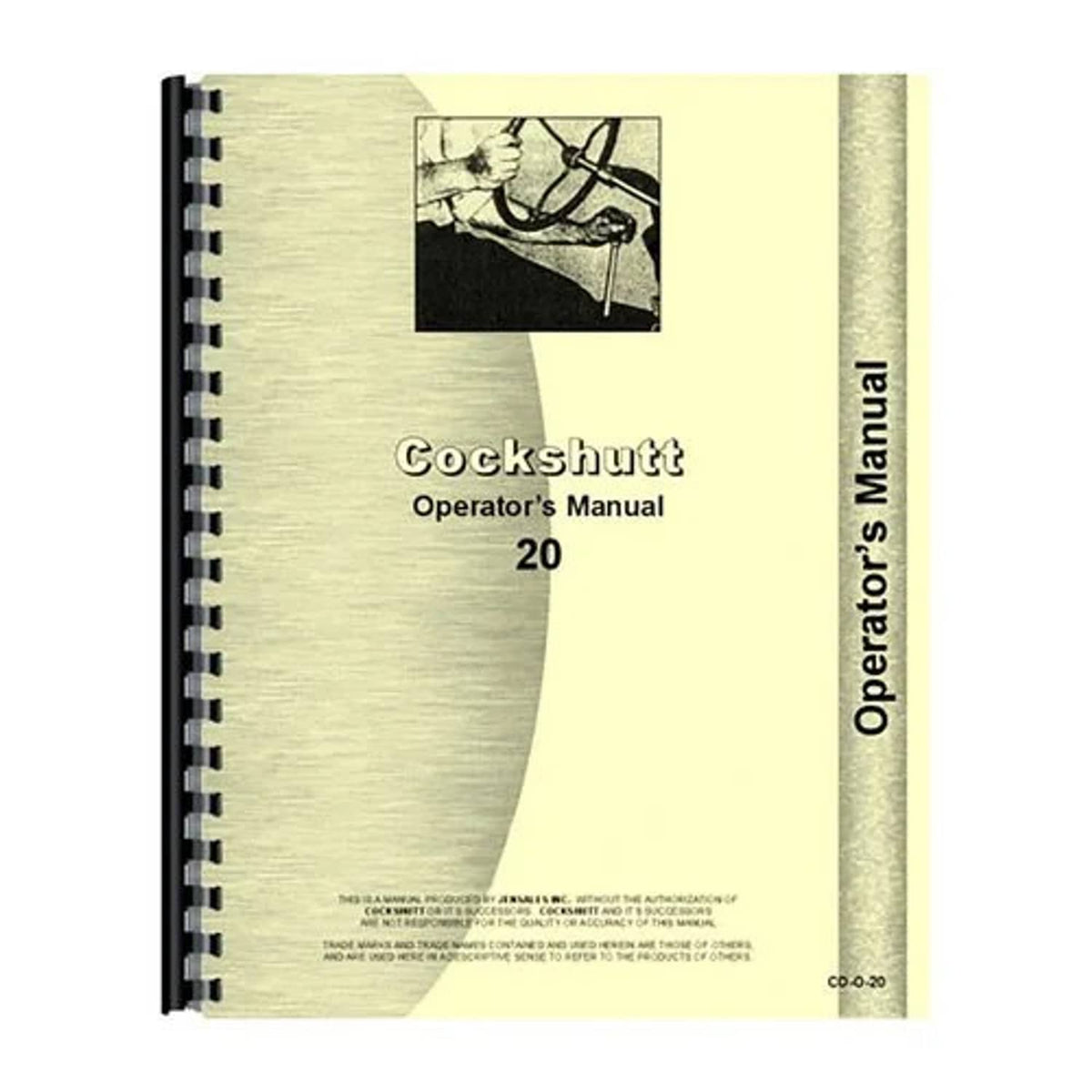 Bethesda Industrial Operator's Manual fits CockShutt / CO OP 20
