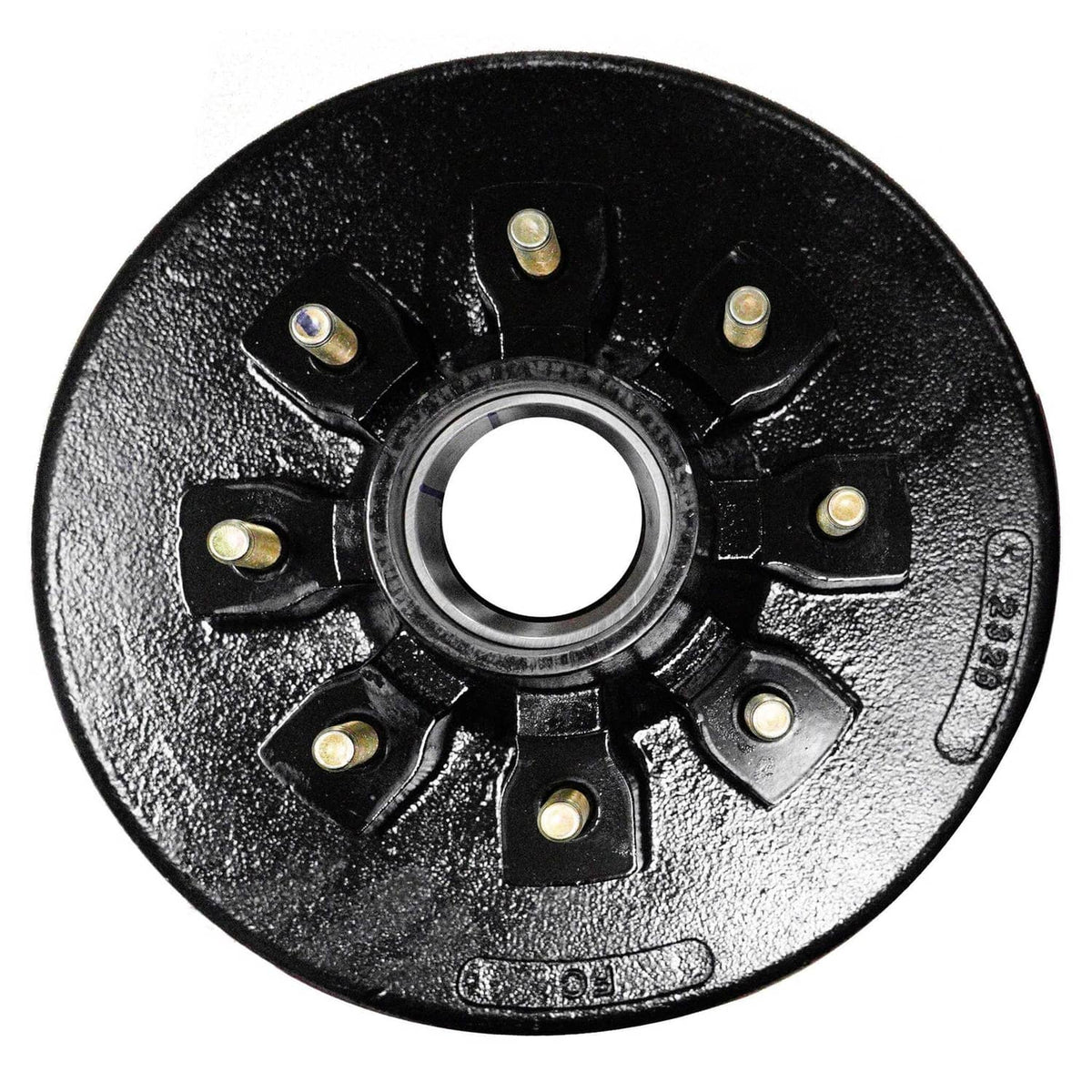Bethesda Industrial (2) 12 in. X 2 in. Trailer Brake Hub Drum 8 on 6.5" 7000 lbs Axle 8 on 6 1/2"