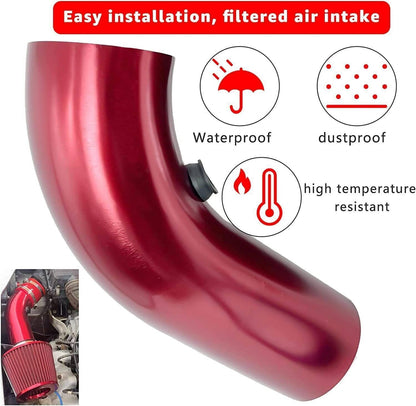 Bethesda Industrial 3" Cold Air Intake Filter Induction Kit Aluminum Pipe Power Flow Hose System