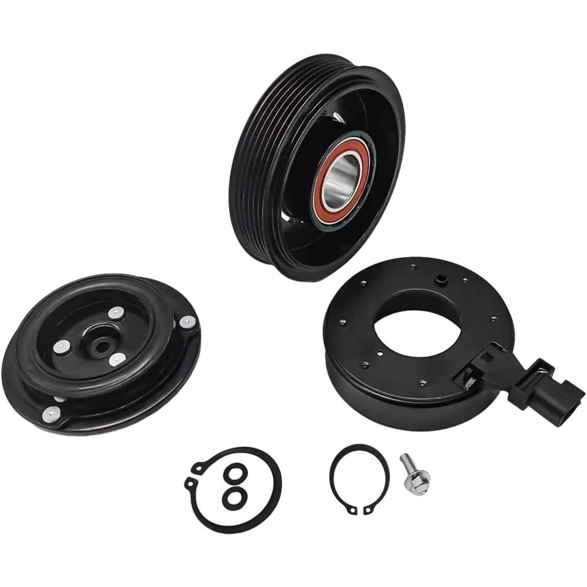 Bethesda Industrial A/C Compressor Clutch Kit Coil Pulley For 2012-2018 Jeep Wrangler 6 CyL 3.6L