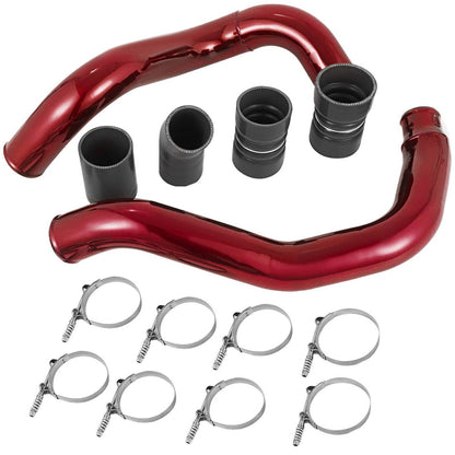 Bethesda Industrial Red Turbo Intercooler Pipe Boot Kit CAC Tubes for 2003-07 Ford 6.0L Powerstroke