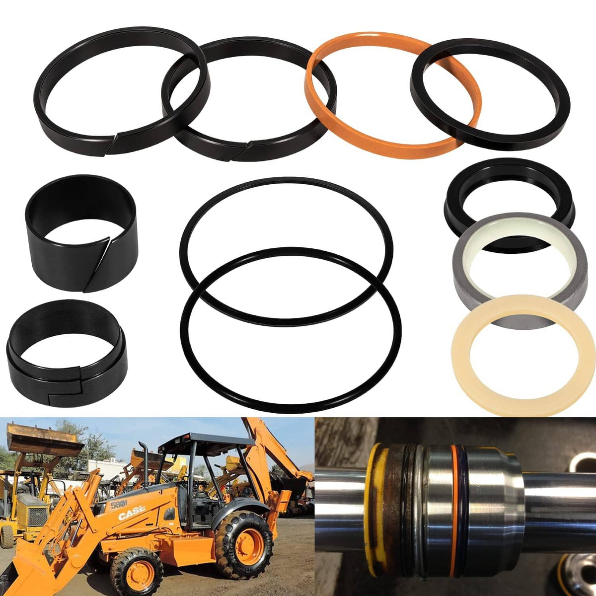 Bethesda Industrial 1543252C1 G109452 G105548 Hydraulic Cylinder Seal Kit for Case 1.5"Rod x 3"Bore