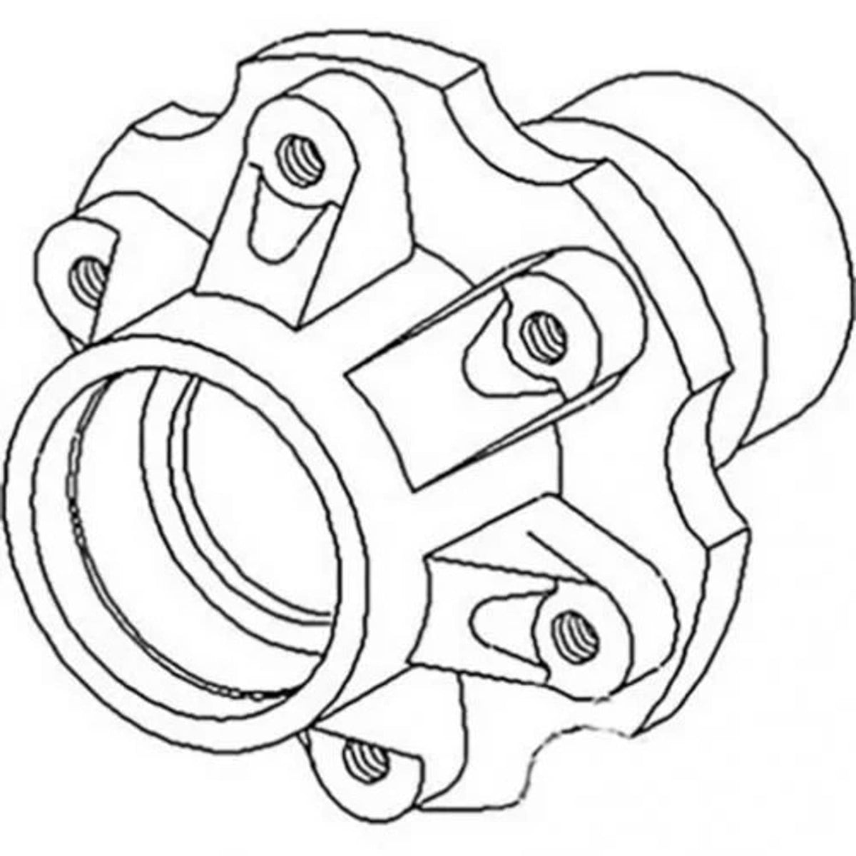 Bethesda Industrial Wheel Hub Front fits International fits Case IH 495 595 695 895 995 378401R21