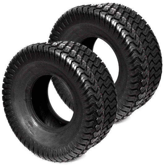 Bethesda Industrial (2) 16/6.50-8,16/6.50x8 Lawnmower / Golf Cart Turf 4 ply Tubeless Tires