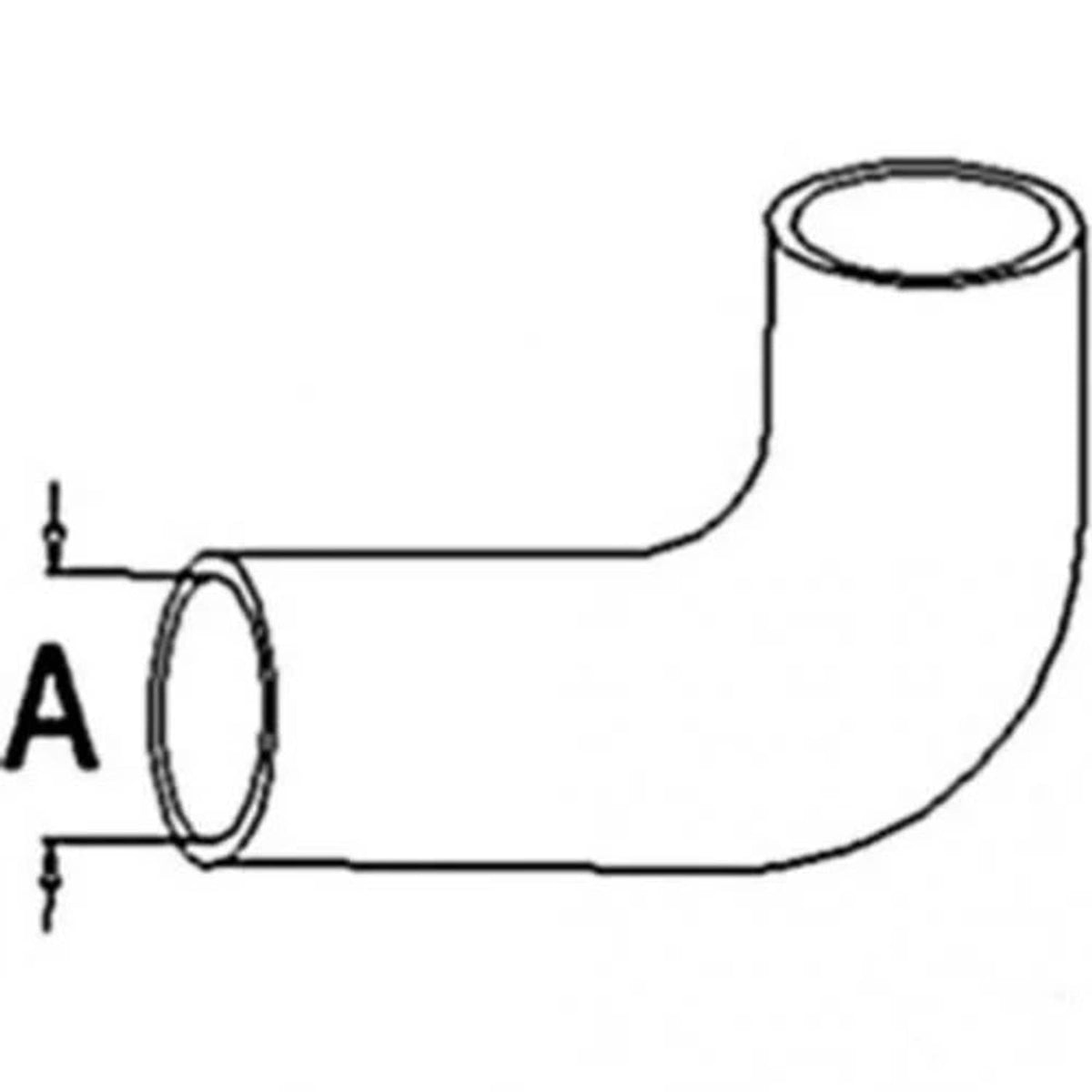 Bethesda Industrial Radiator Hose - Upper fits International 284 fits Case IH 1002776C2
