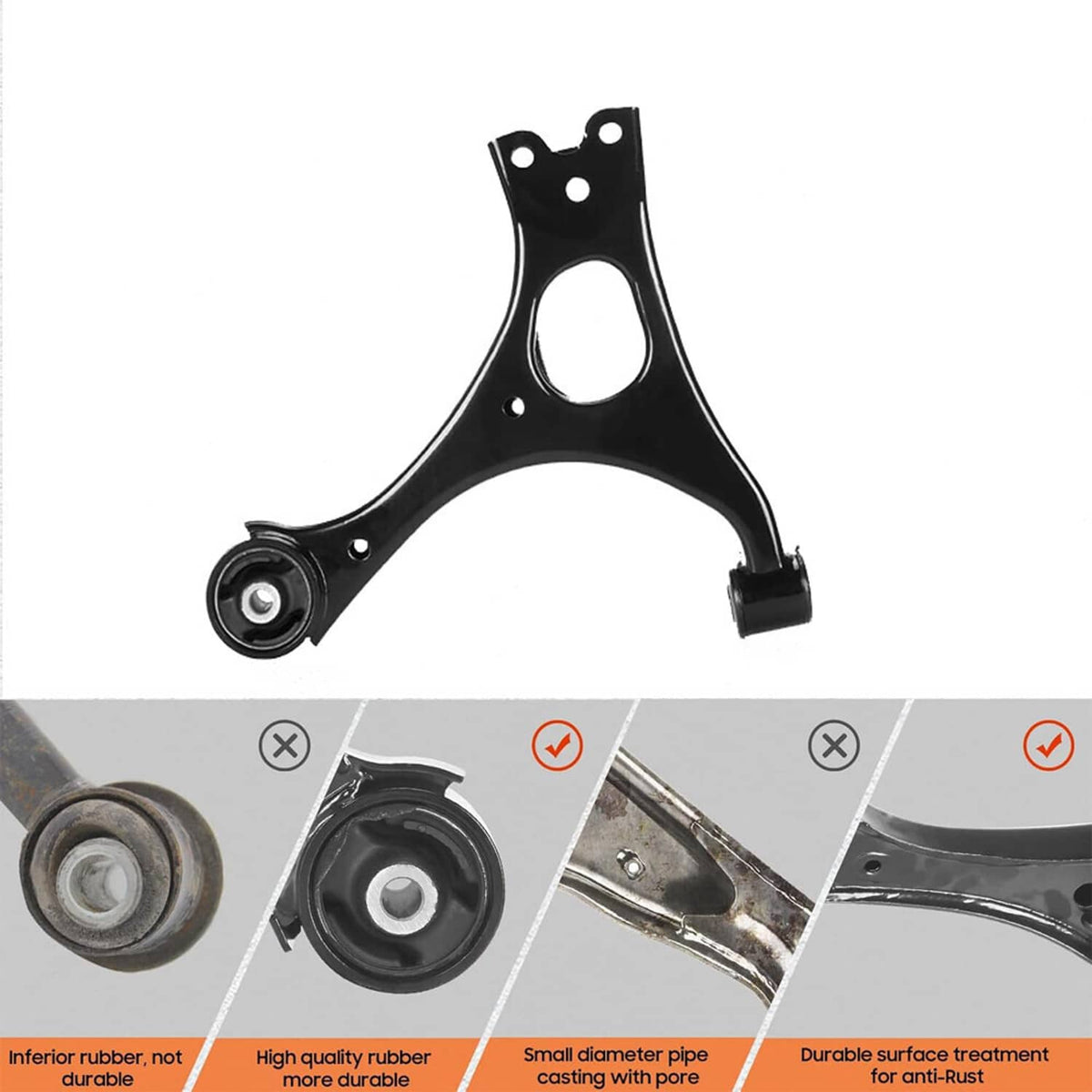 Bethesda Industrial 14Pcs Suspension Kit Front Lower Control Arms for Honda Civic 2006-2011 K620383