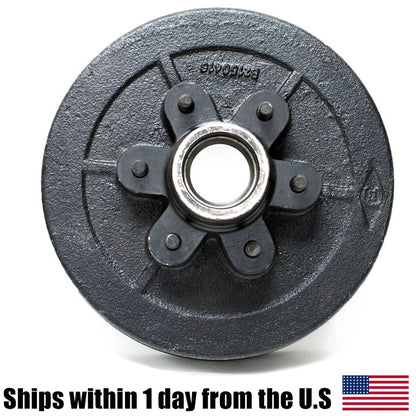 Bethesda Industrial Complete Trailer 6 x 5.5 Lug Brake Drum 5200 6000 7000# Axle Bearings 12" x 2"