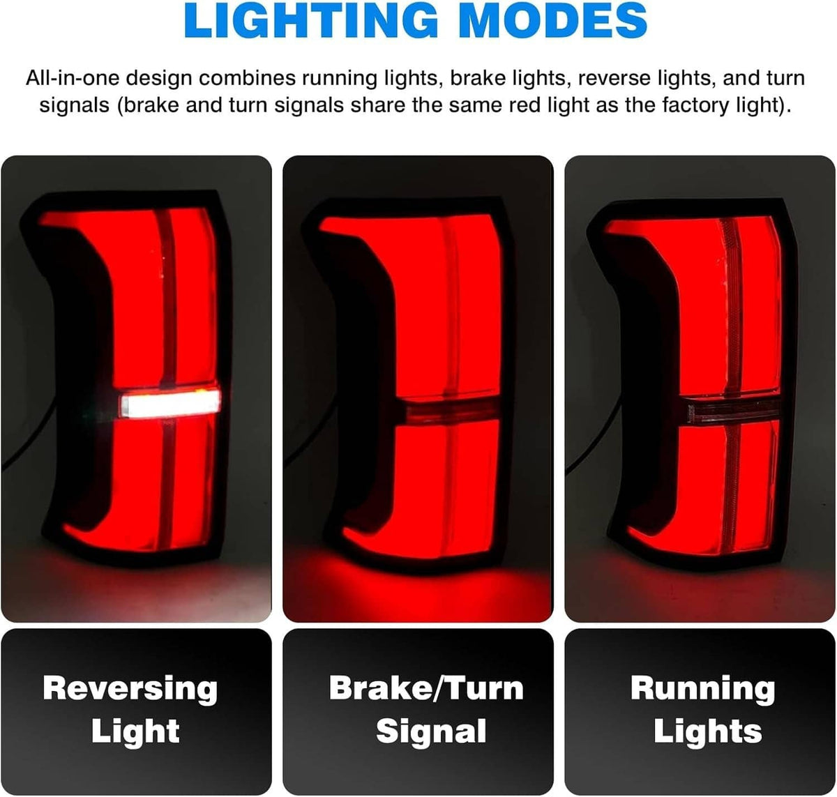 Bethesda Industrial LED Tail Light Brake Lamp Left Driver For 2024 2025 Toyota Tacoma 81560AK050