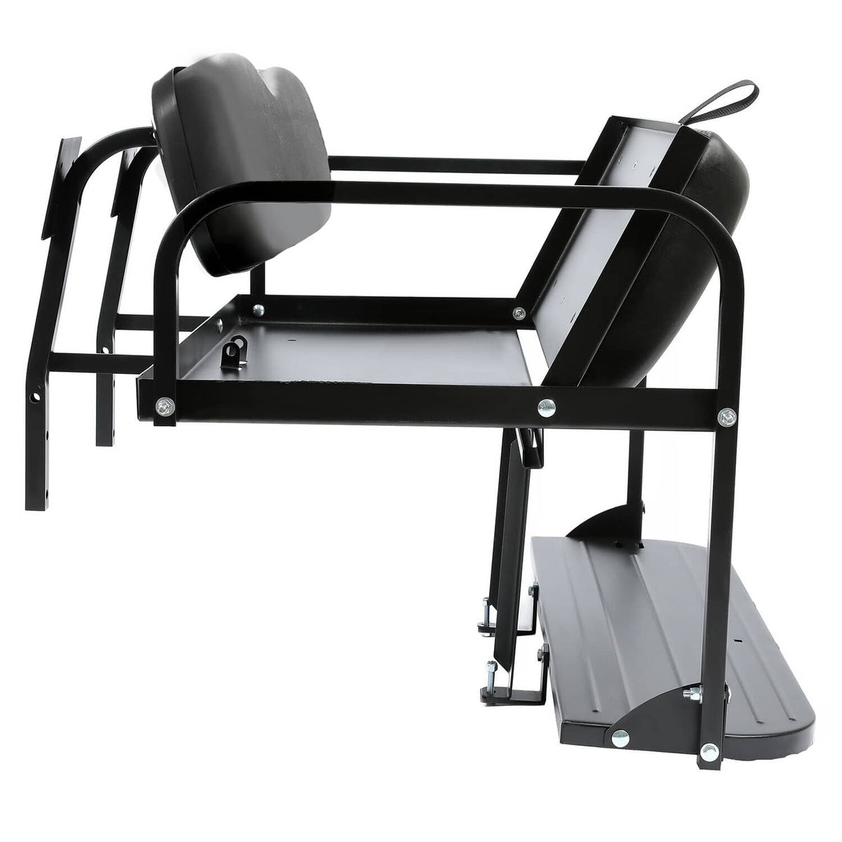 Bethesda Industrial Golf Cart Flip Folding Rear Back Seat Kit Black For EZGO Marathon Pre-1994