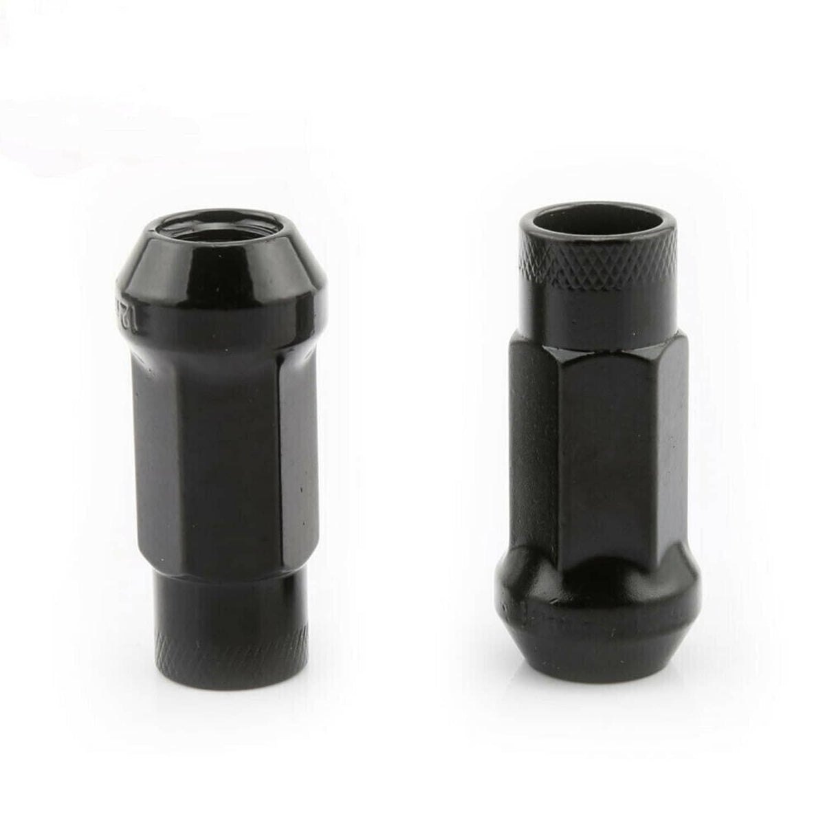 Bethesda Industrial 20Pcs M12x1.5mm Extended Steel Open Ended wheel Lug Nuts For Toyota Honda Black