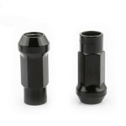 Bethesda Industrial 20Pcs M12x1.5mm Extended Steel Open Ended wheel Lug Nuts For Toyota Honda Black