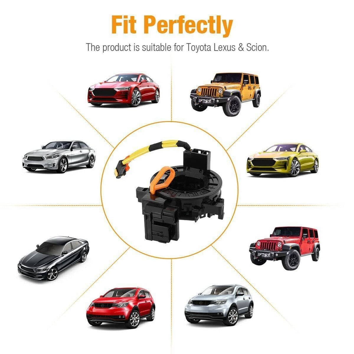 Bethesda Industrial New Spiral Cable Clock Spring Fit For Toyota Highlander Tundra Tacoma RAV4