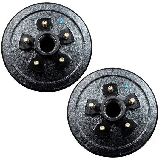 Bethesda Industrial (2) 10 in. X 2-1/4 in. Trailer Brake Hub Drum 5 on 4.5" 3500 lbs Axle 22001K