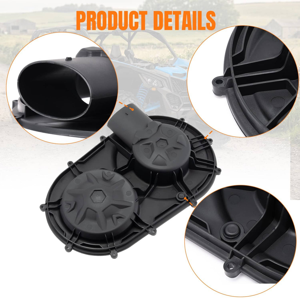 Bethesda Industrial 420212508 Outer Clutch Cover For Can-Am Maverick X3 2017-2024 / X3 Max 2018-2024