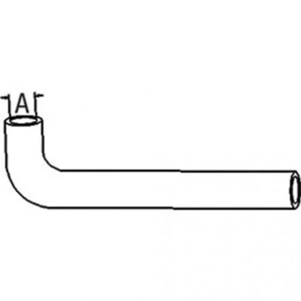 Bethesda Industrial Radiator Hose - Lower fits Kubota L3350 L4350 17365-72850