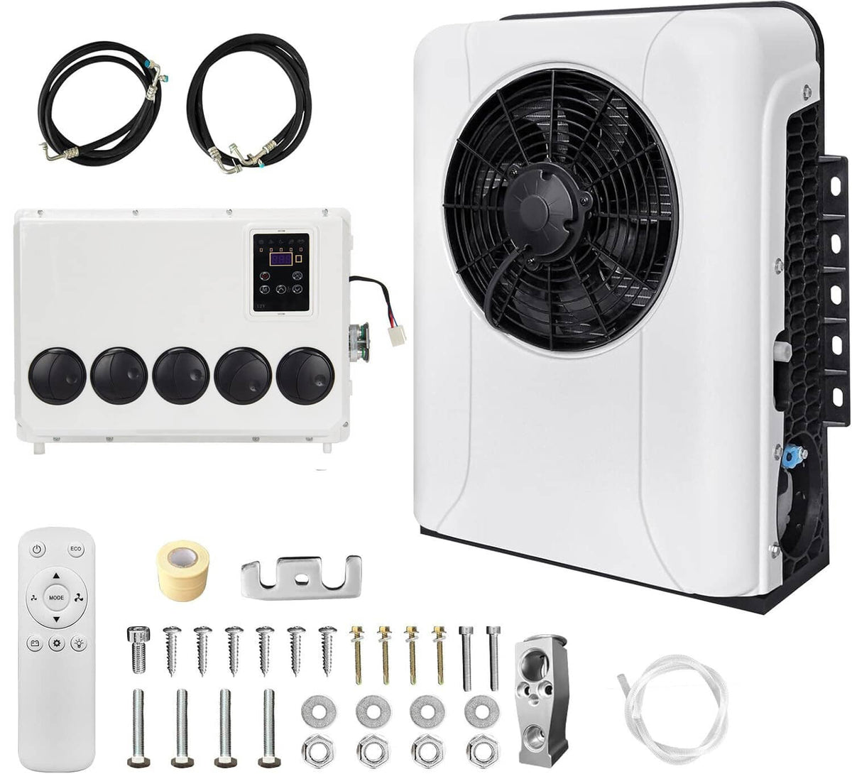 Bethesda Industrial 12V 12000BTU Truck Cab Air Conditioner Split AC For Semi Trucks Bus RV Caravan