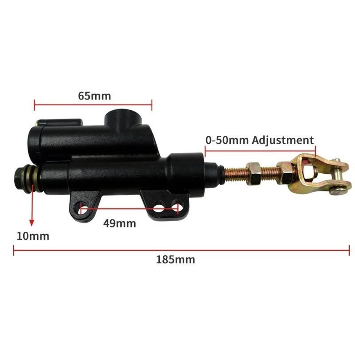 Bethesda Industrial Rear Foot Brake Master Cylinder Pump for 50cc -250cc Dirt Bike, Pit Bike, ATV.