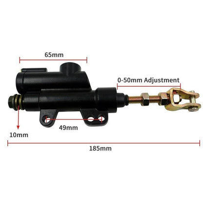 Bethesda Industrial Rear Foot Brake Master Cylinder Pump for 50cc -250cc Dirt Bike, Pit Bike, ATV.