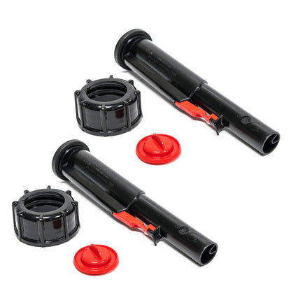 Bethesda Industrial 2PK Midwest Gas Can Screw Cap Collar Stopper Black Vent Spout Kit