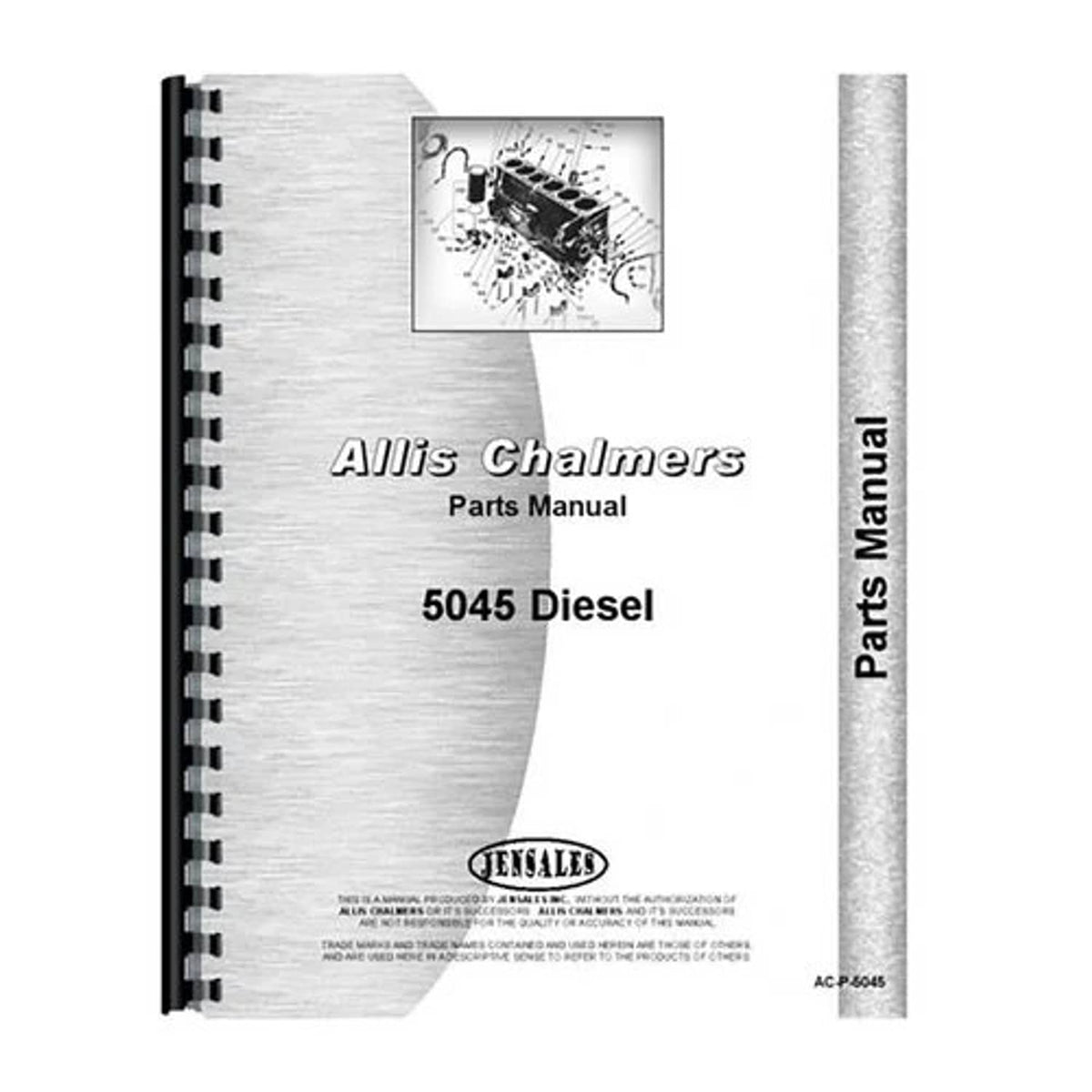 Bethesda Industrial Parts Manual fits Allis Chalmers 5045