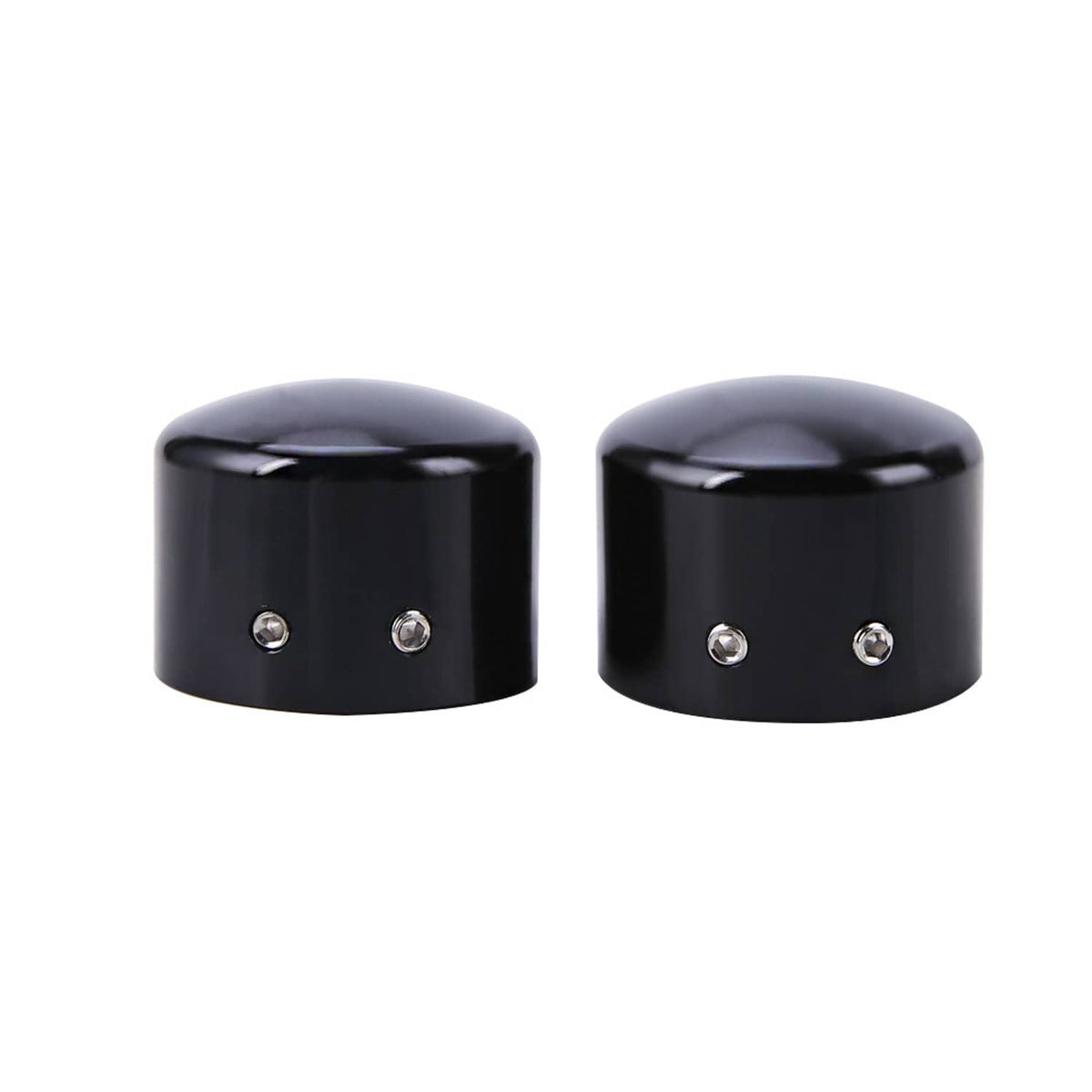 Bethesda Industrial Black Front Axle Cap Nut Covers Fit for Harley Touring Street Road Glide King US
