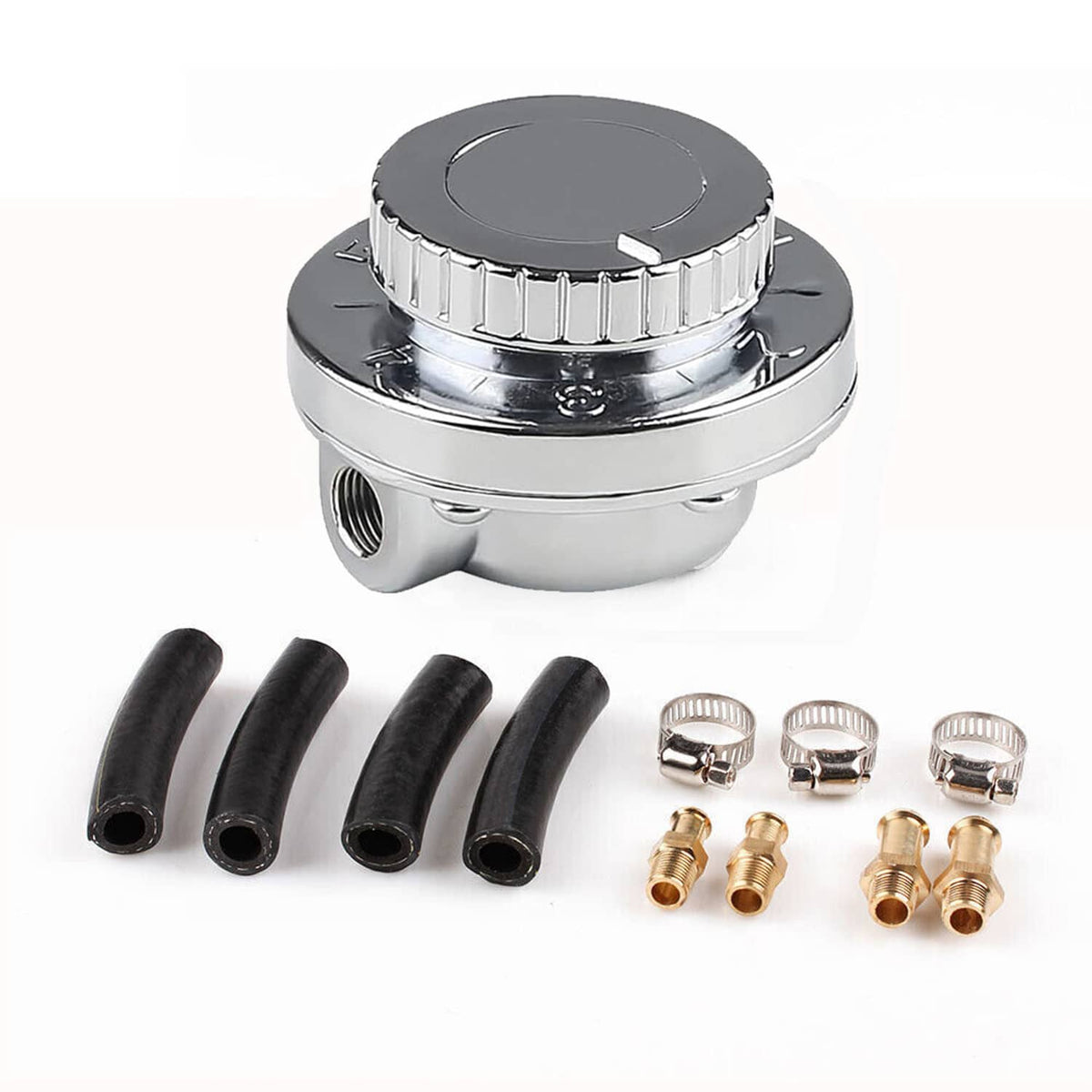 Bethesda Industrial 1-6 PSI Universal Adjustable Fuel Pressure Regulator Kit For Carburetor Engine