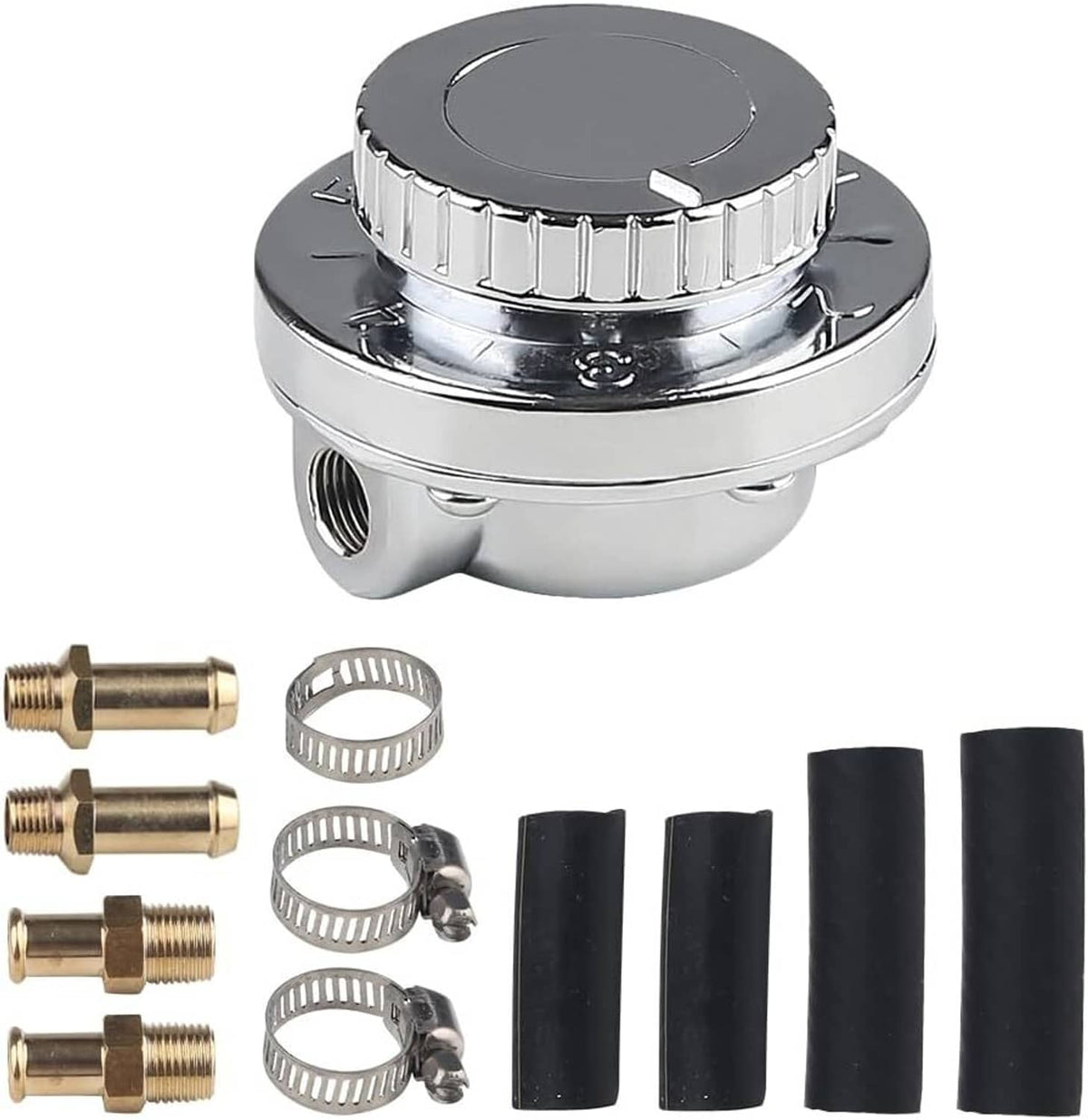 Bethesda Industrial 1-6 PSI Universal Adjustable Fuel Pressure Regulator Kit For Carburetor Engine