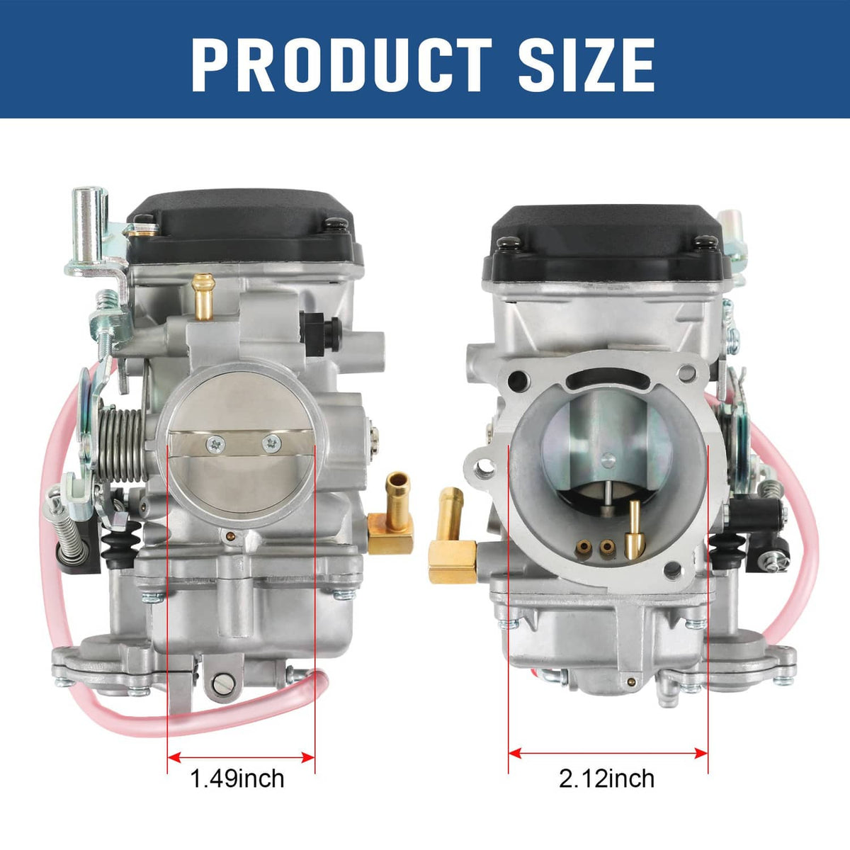 Bethesda Industrial Carburetor Carb Set for Harley Davidson Glide Sportster 40mm CV40 XL883 27490-04