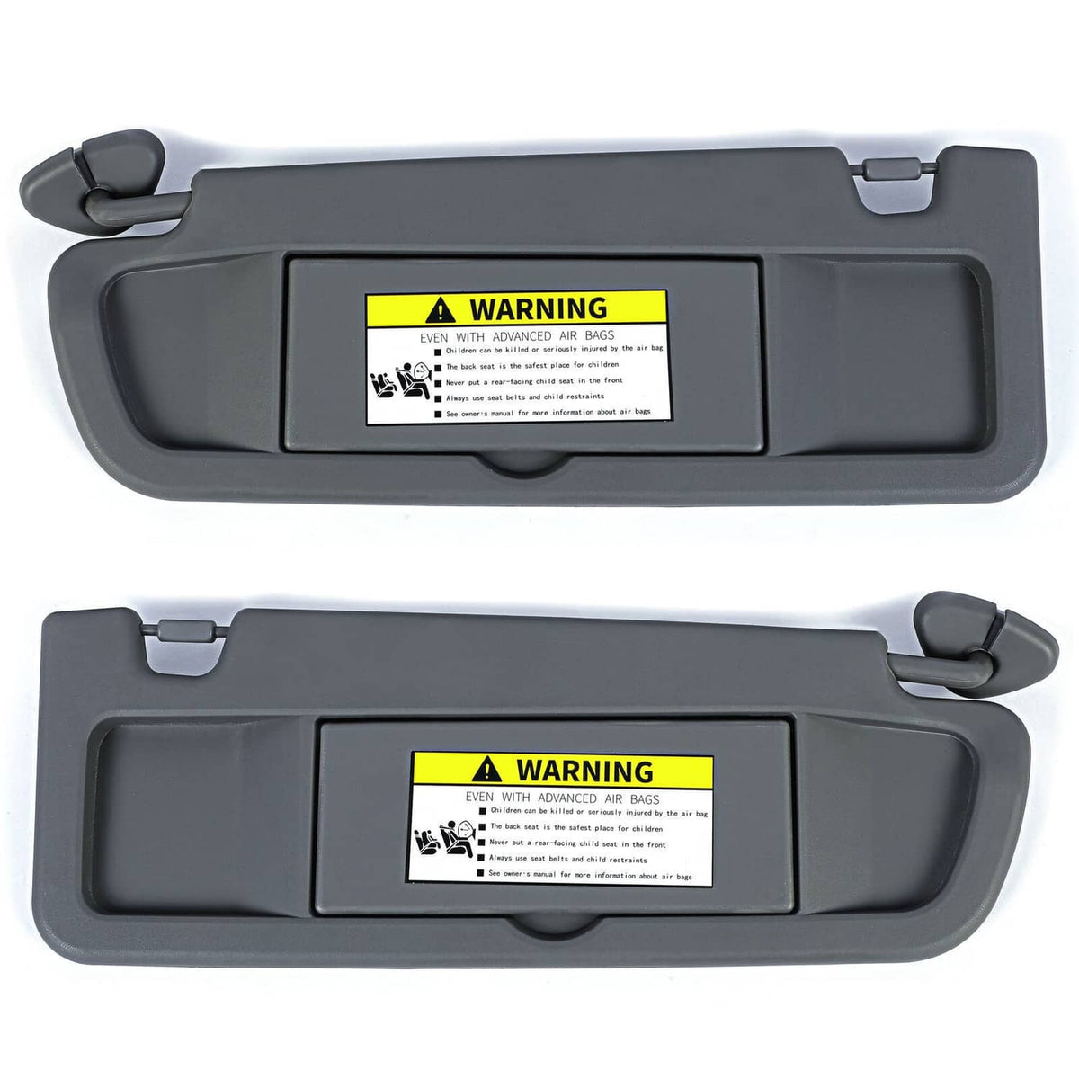 Bethesda Industrial Pair Sun Visor Dark Gray For 2006-2011 Honda Civic Visors Left & Right Visor Set