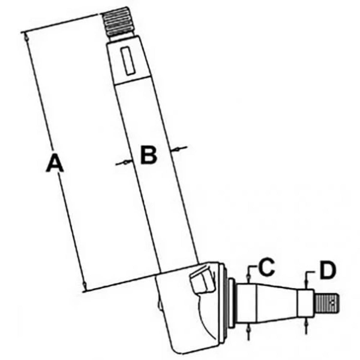 Bethesda Industrial Spindle - Right Hand fits Massey Ferguson 50C 50D 6500 50 50C 50D 50 674057M93