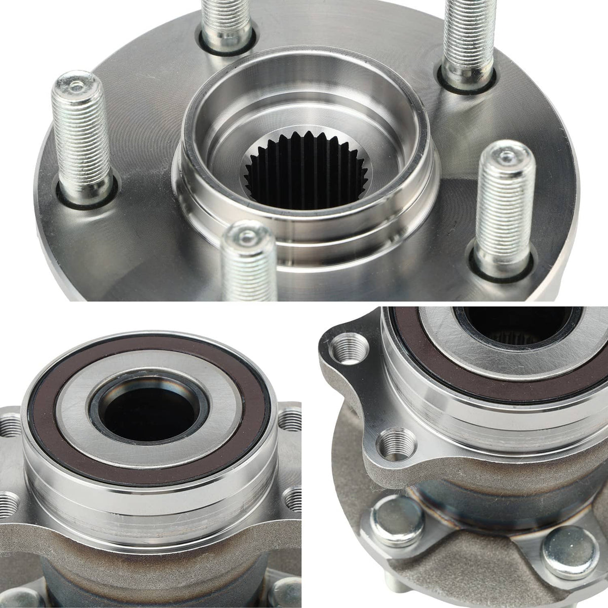 Bethesda Industrial 2X Rear Wheel Bearings and Hub For Subaru Forester 2014-18 Impreza 2012-14 Base