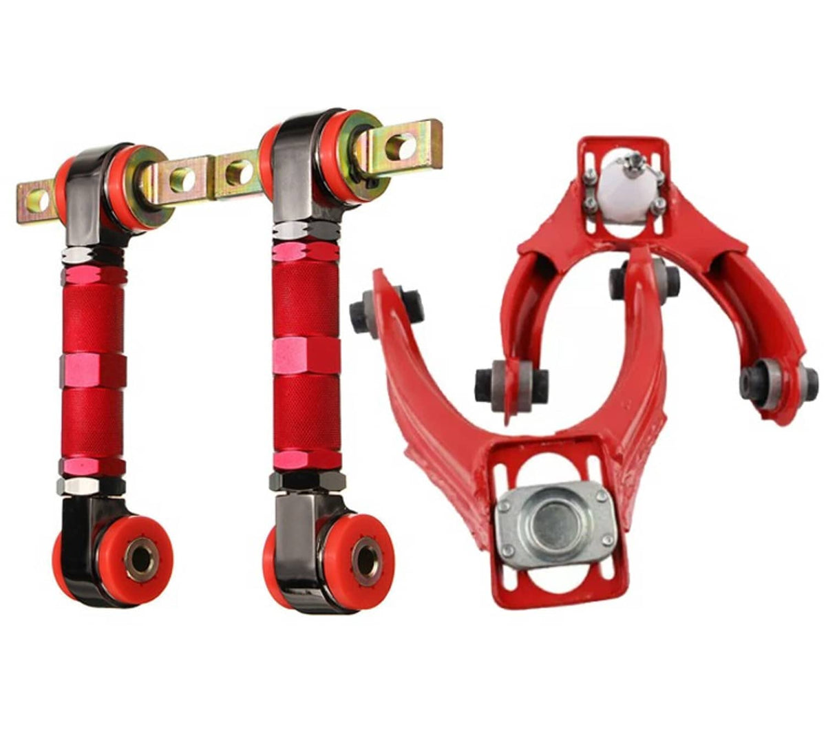 Bethesda Industrial Front Upper Control Arms+Rear Camber Adjustable Set For 1996-2000 Honda Civic EK